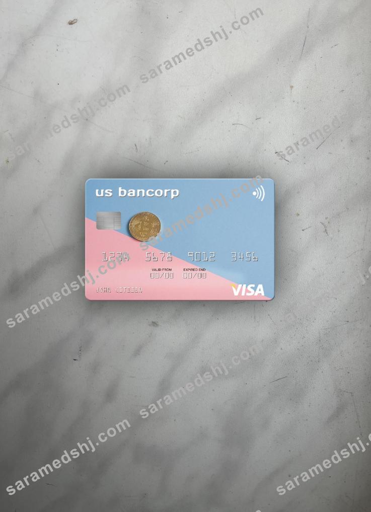 USA U.S. Bancorp Bank visa card photolook front